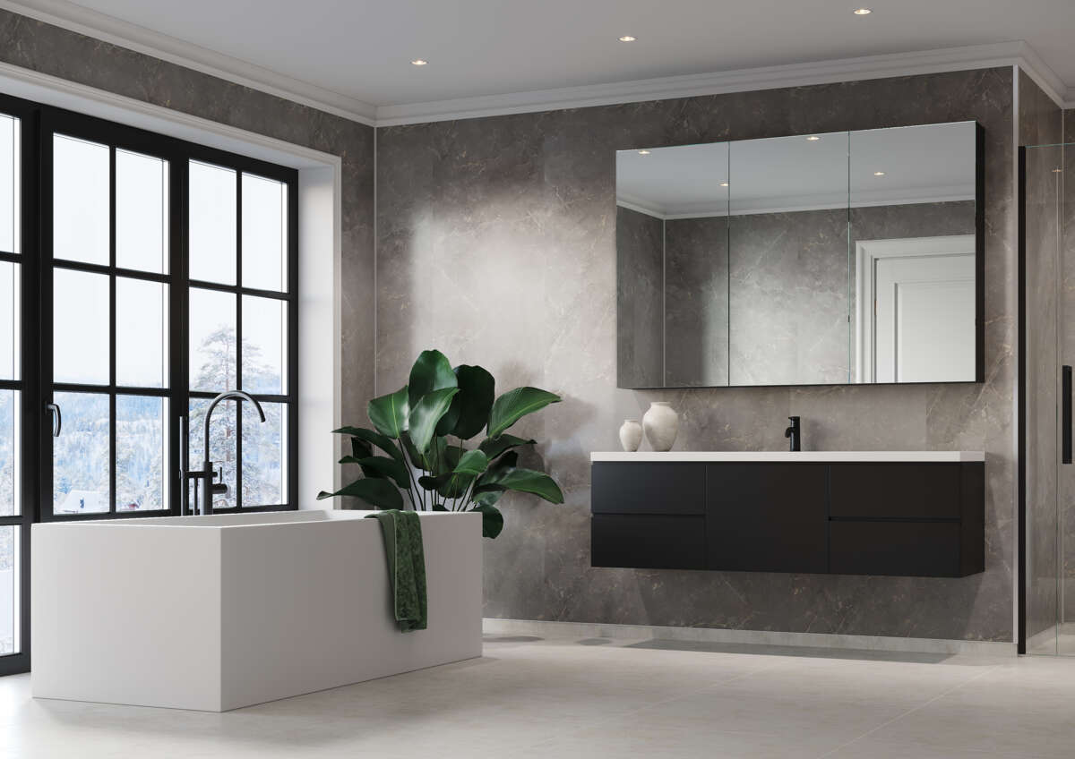 Fibo 2278-M00 S Golden brown marble baderomsplate 2-pk