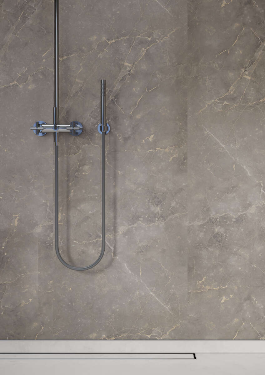 Fibo 2278-M00 S Golden brown marble baderomsplate 2-pk