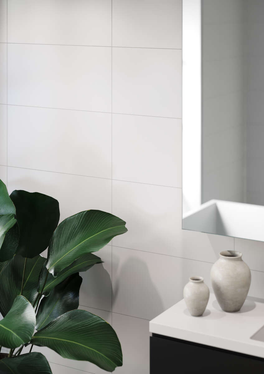 Fibo 2094-M6030 S White Marcato baderomsplate 2pk