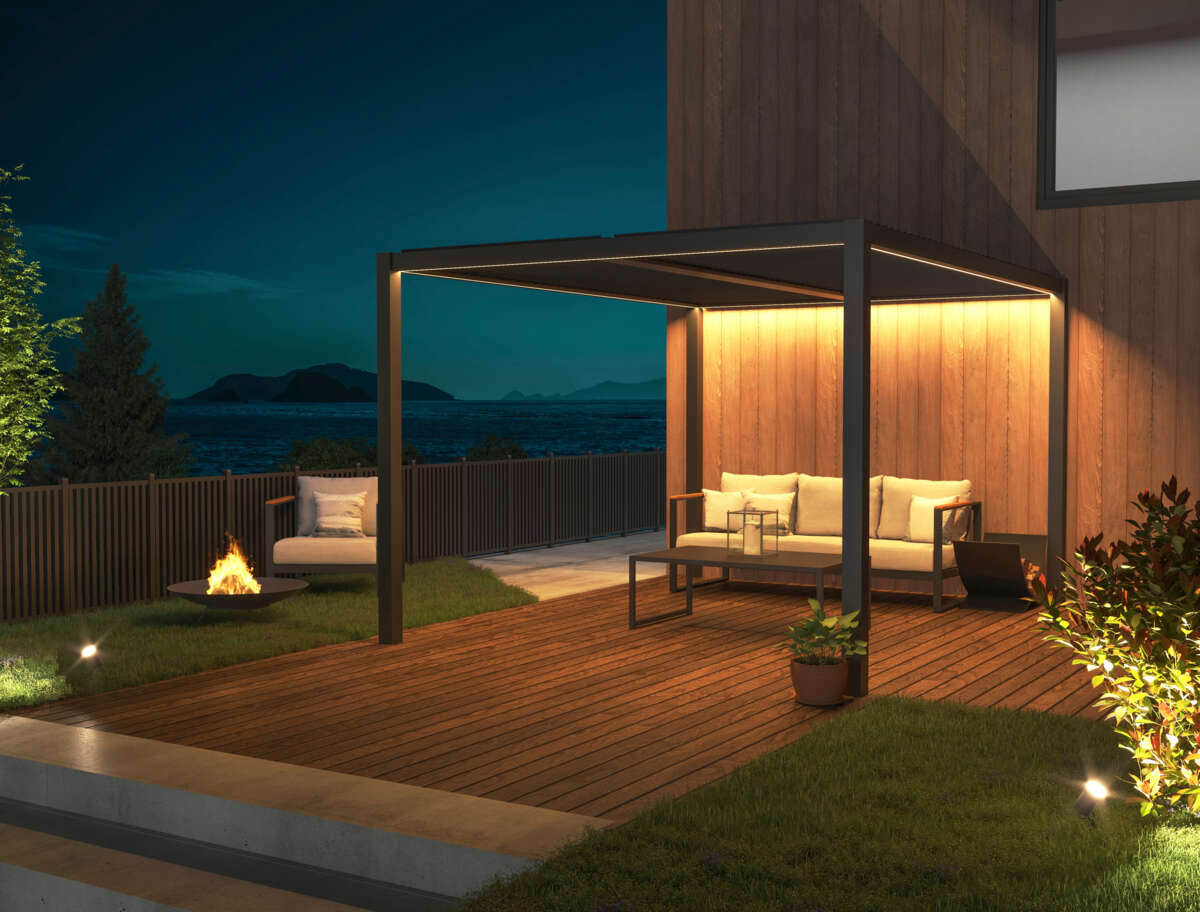 Krifon Stavern pergola ledlys