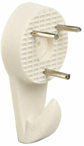 Billedkrog plast hvit  M/STIFT 2 A6