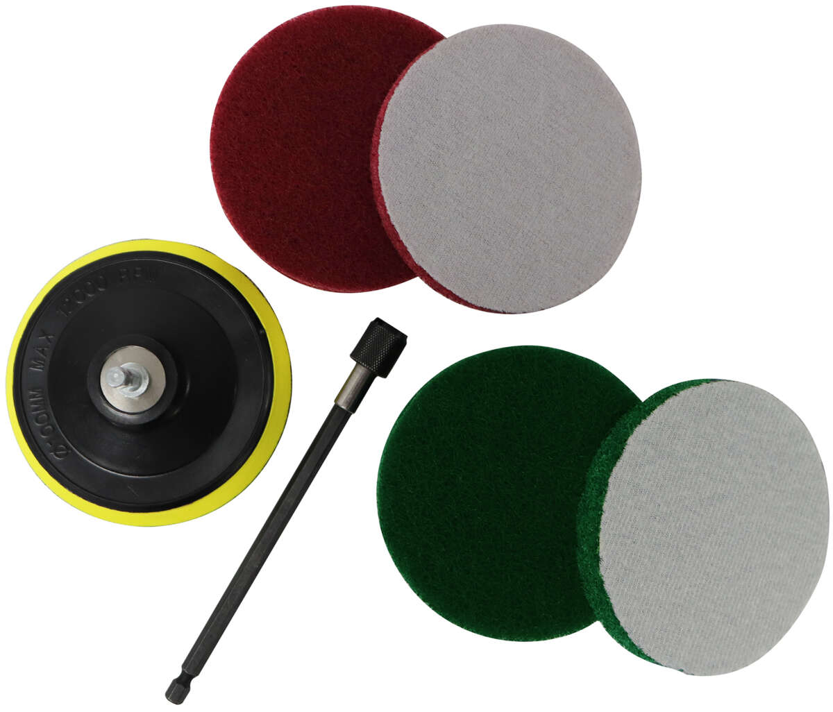 Work>it® power scrubs sliberondeller til boremaskine Ø100 mm