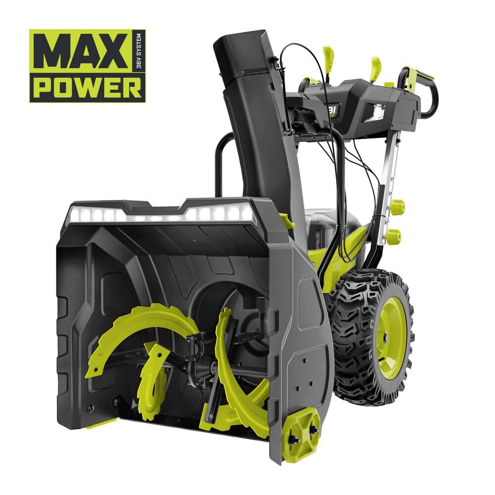 Ryobi Max Power RY36STX61A-250 snøfreser m/2 batterier