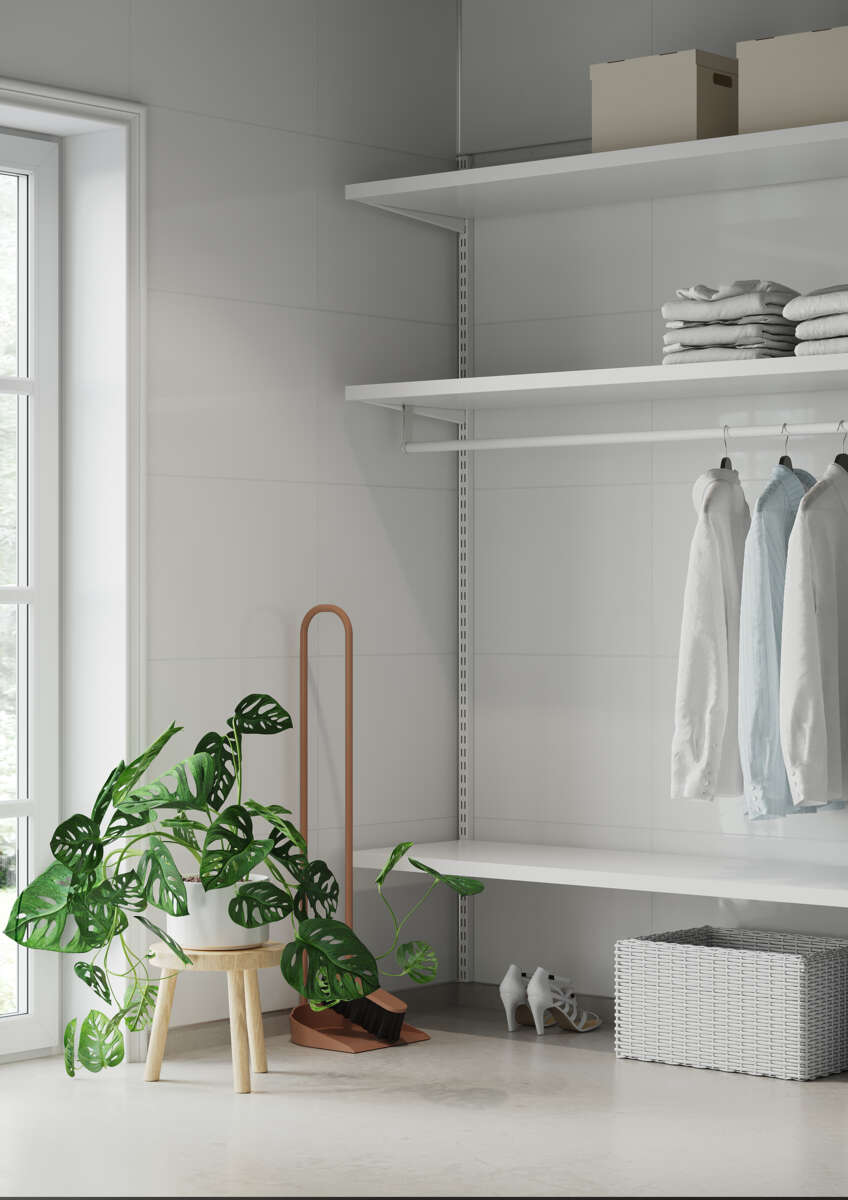 Fibo 3091M6040 Denver White baderomsplate 2 pk.