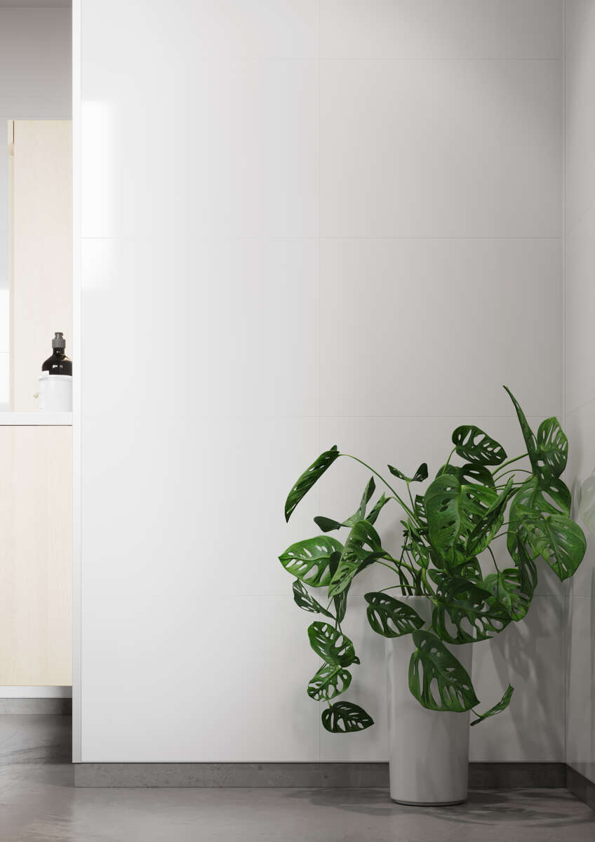 Fibo 3091M6040 Denver White baderomsplate 2 pk.