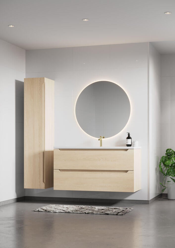 Fibo 3091M6040 Denver White baderomsplate 2 pk.