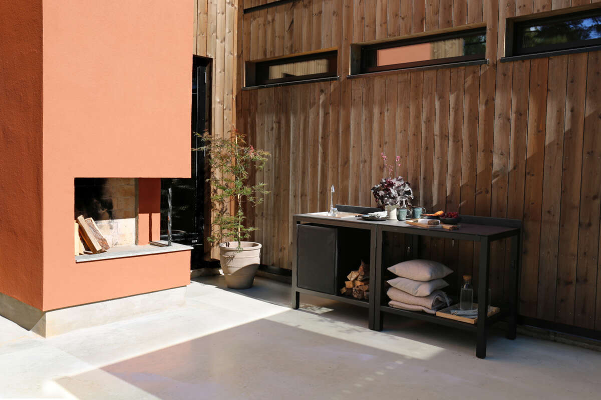 Krifon Napoli utekjøkken med benkeplate