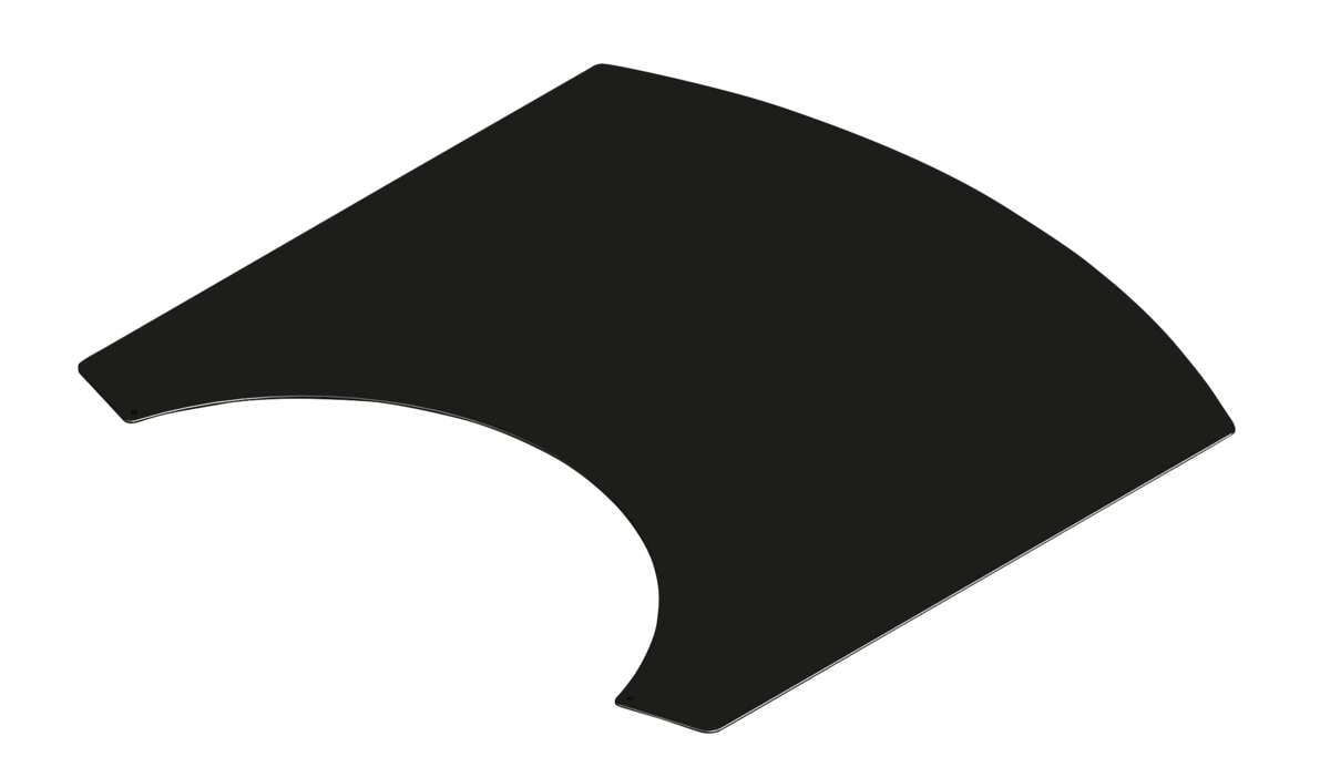 Origo gulvplate sort stål