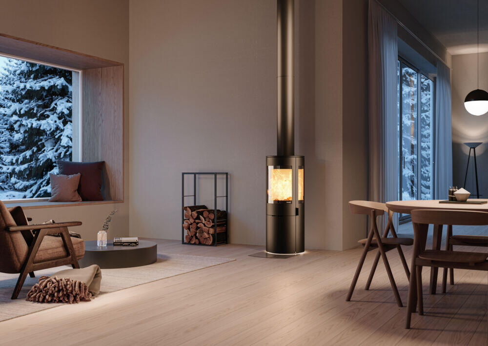 Nordpeis Origo DV m/sideglass peisovn