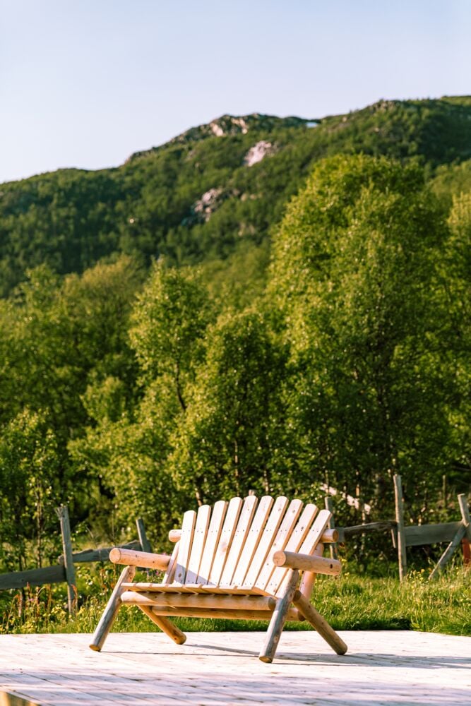 Log to-seter sofa