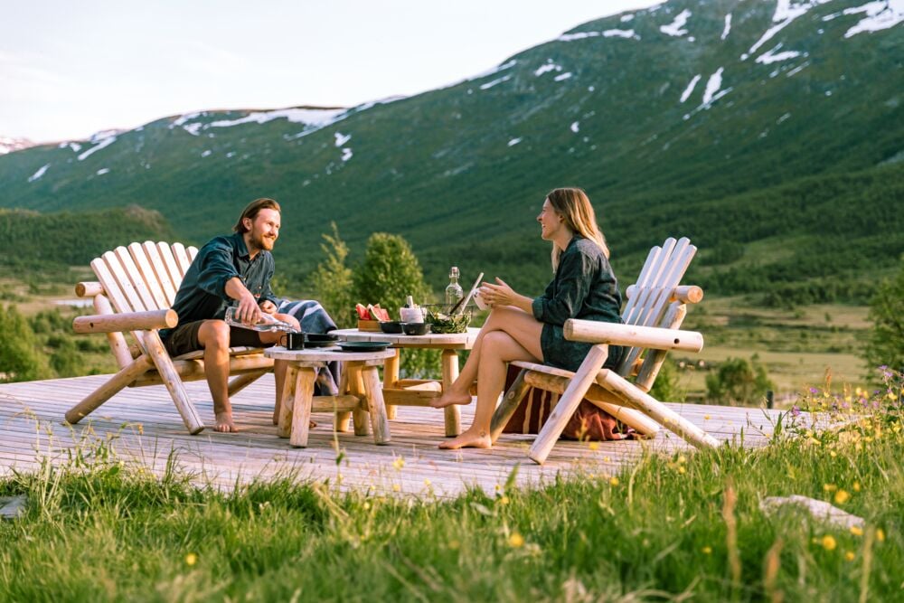 Log to-seter sofa