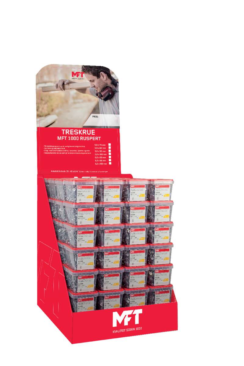 MFT 1000 Ruspert treskrue 6,0x80 mm