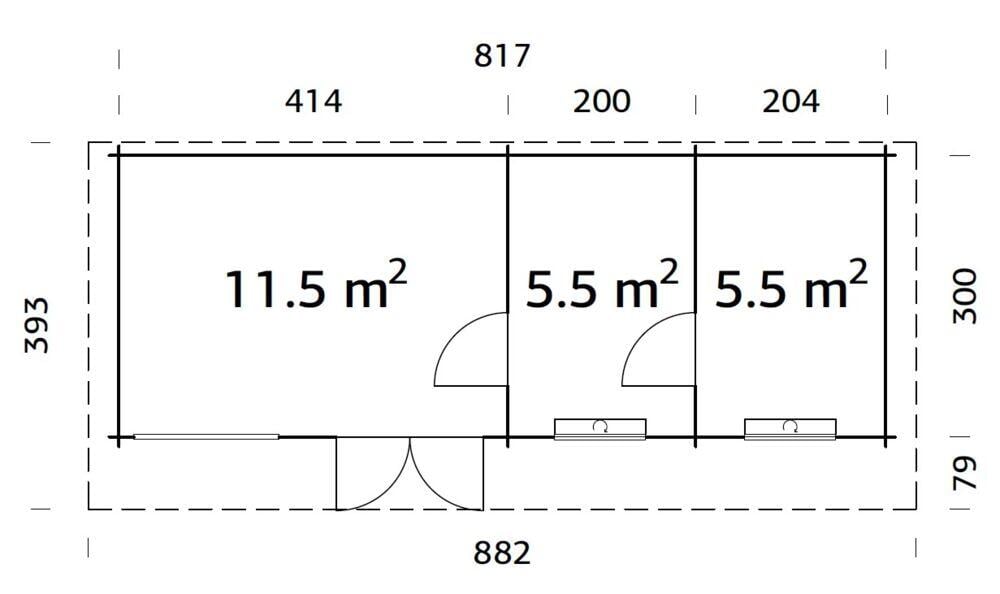 Palmako Heidi hagestue 22,5 m²