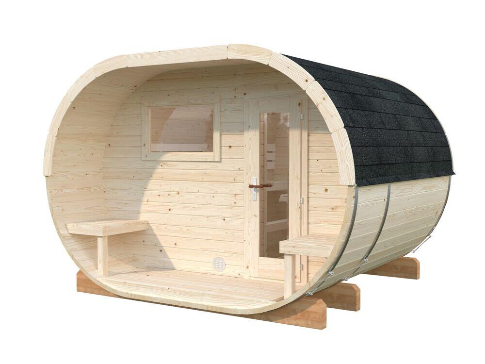 Palmako Badstutønne Anette 3,0+1,5 m2
