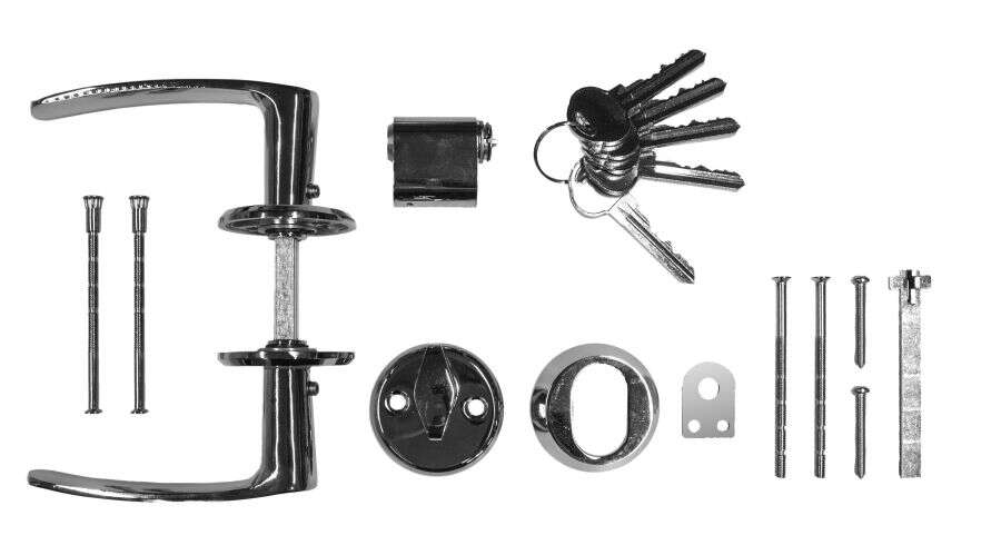 Palmako lås- og handtakssett til boddører