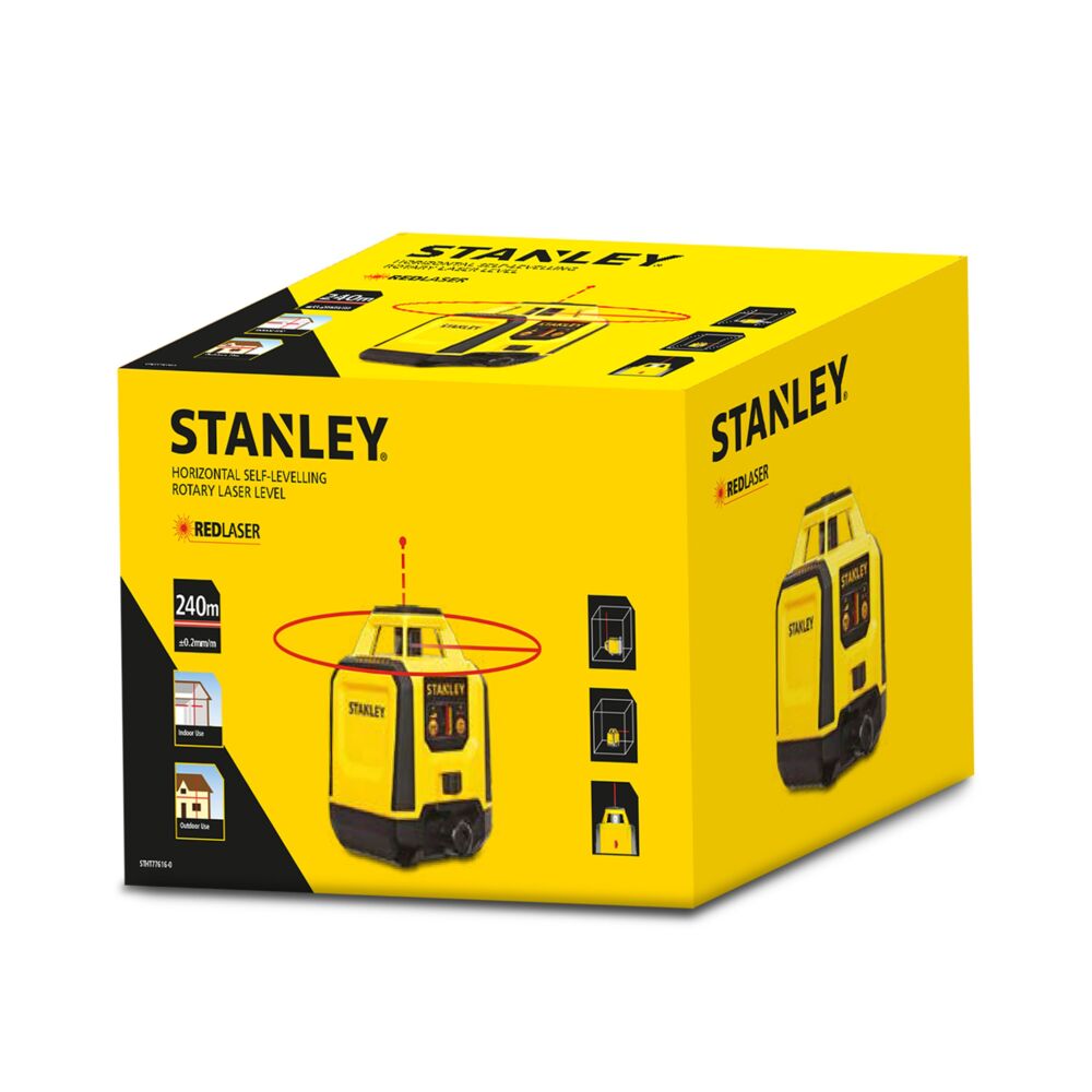 STANLEY rotasjonslaser 360° rød stht77616