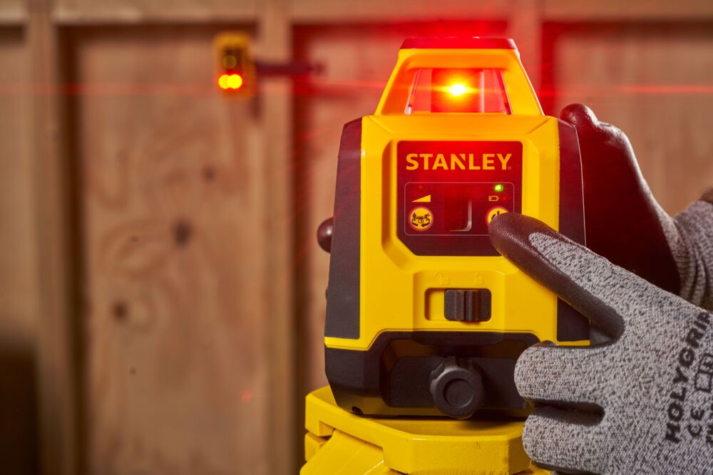 STANLEY rotasjonslaser 360° rød stht77616