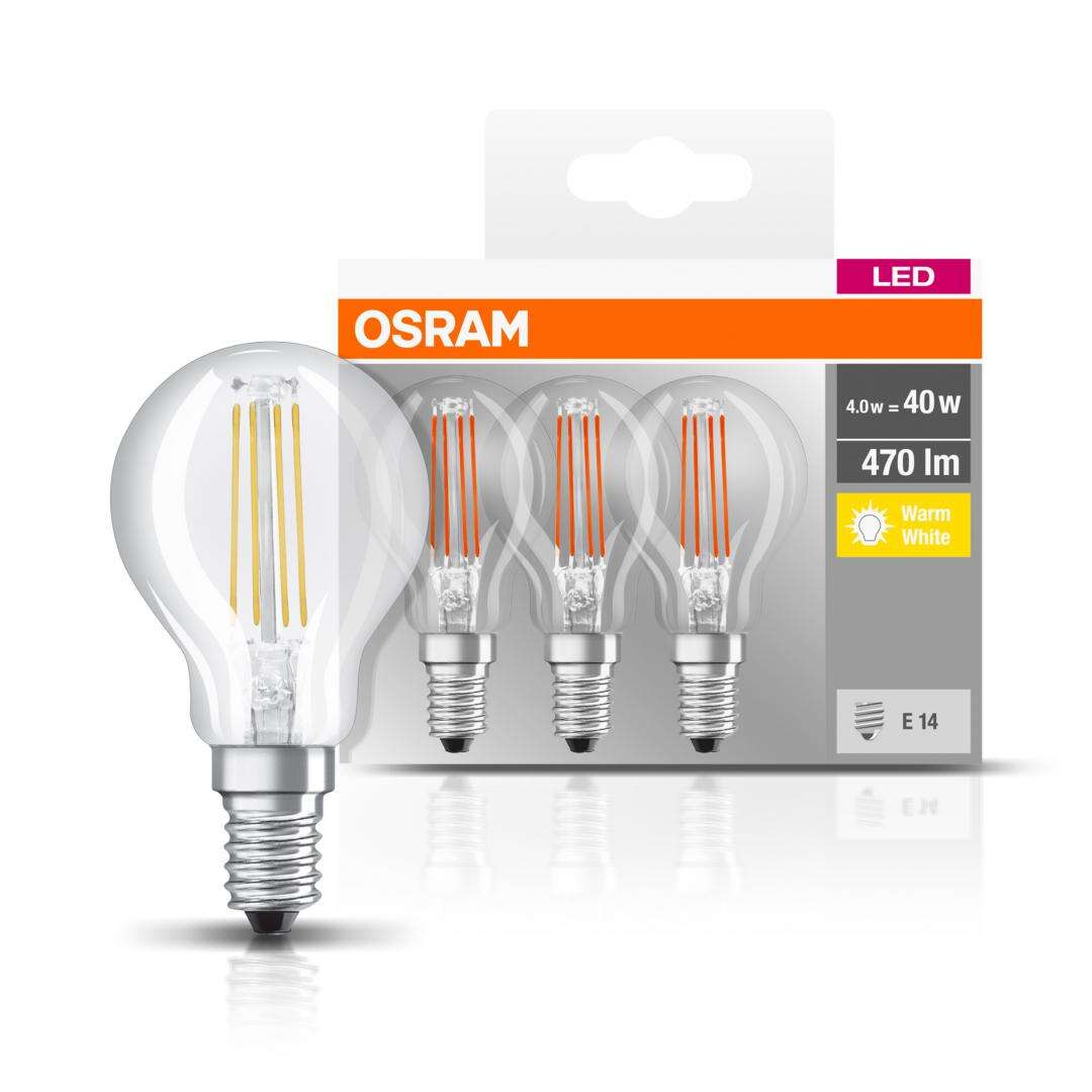 OSRAM classic LED-pære 3pk