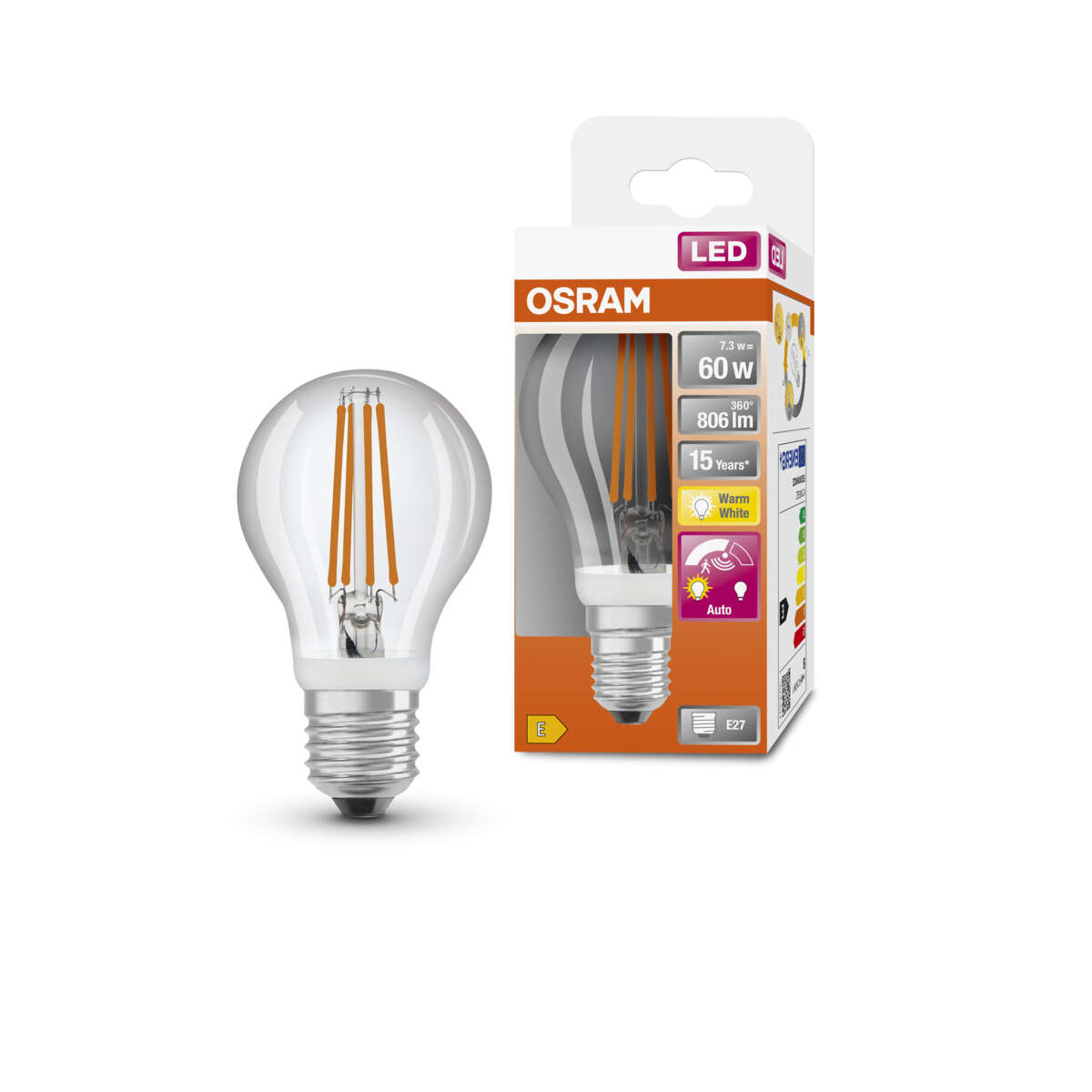 Ledvance Star Motion sensor classic pære