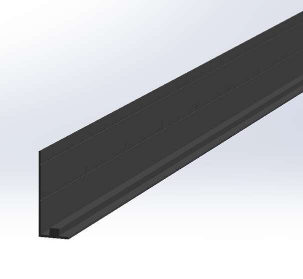 Smartpanel Wetwall sokkellist sort