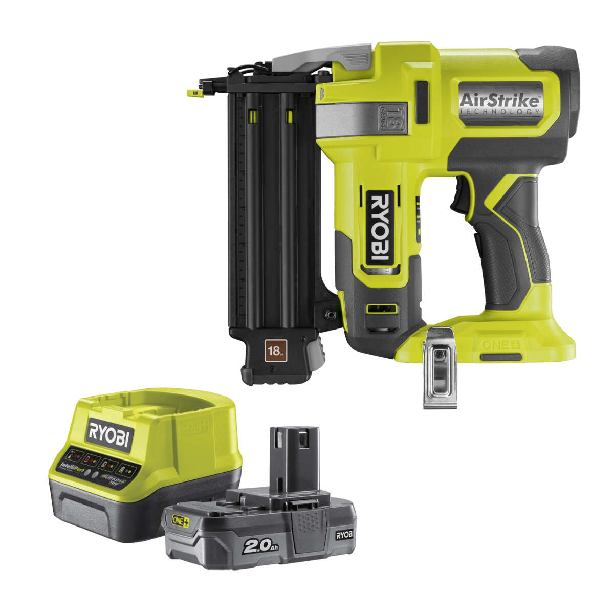 Ryobi R18GN18-120S dykkertpistol m/batteri og dykkert