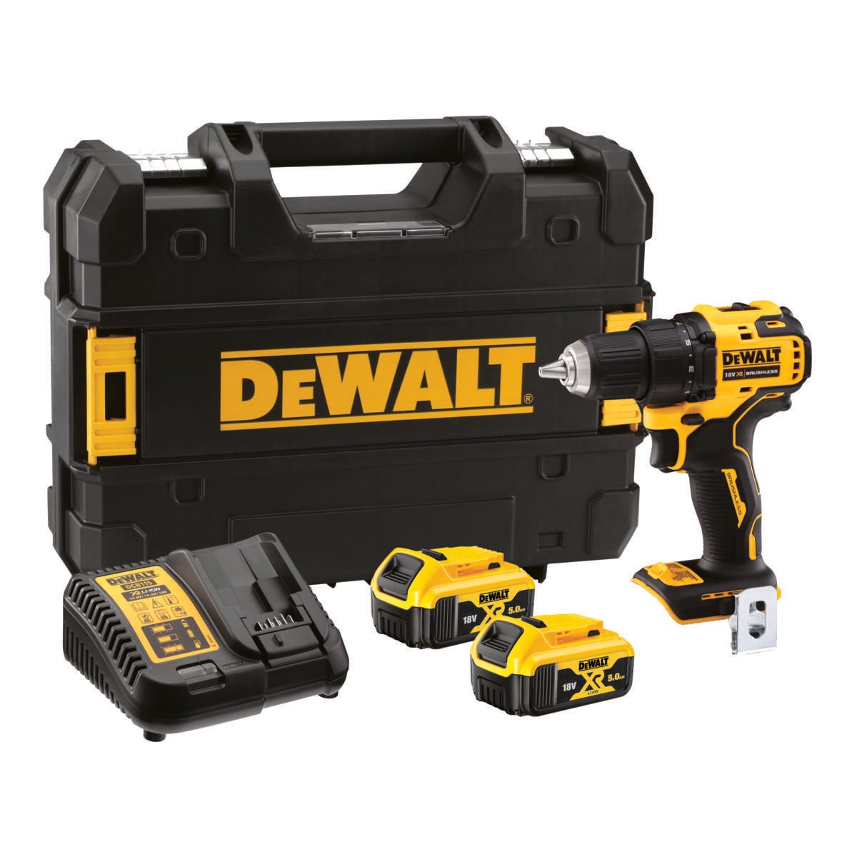 DeWalt DCD708P2T drill m/batteri