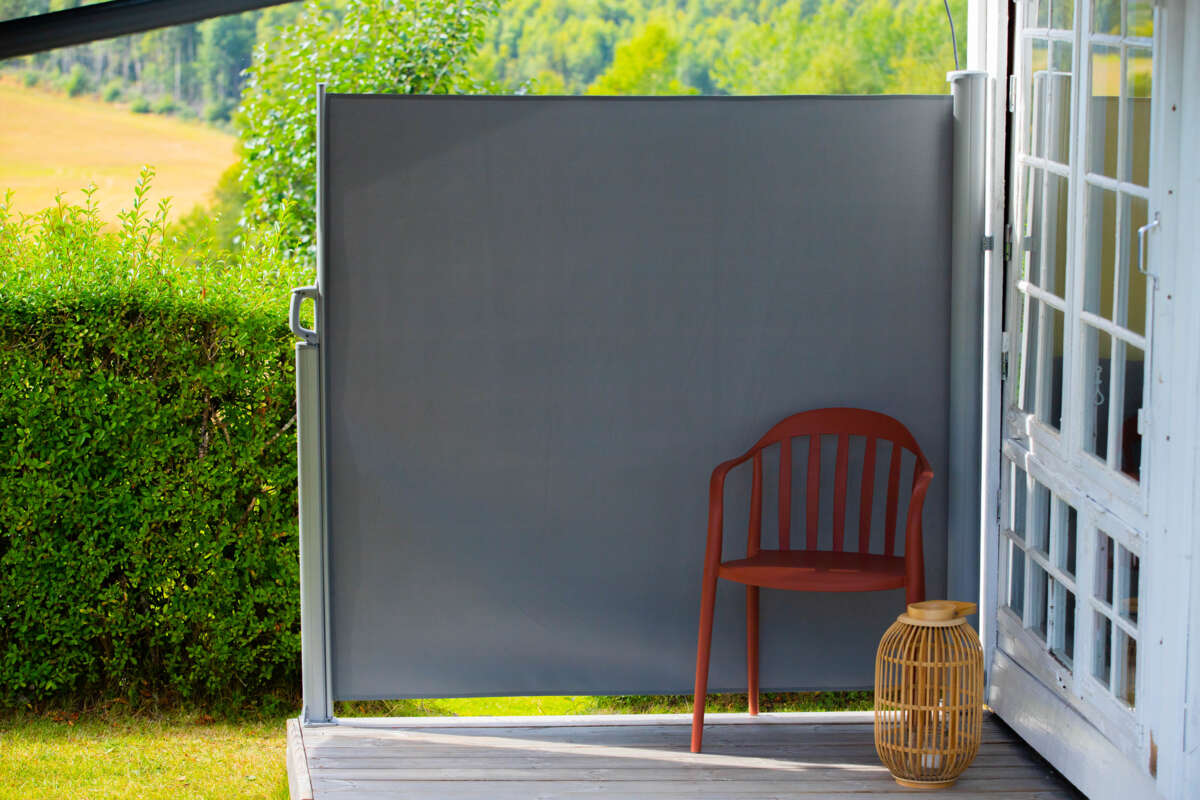 Bohem uttrekkbar semi-transperant levegg 1,6x3 meter