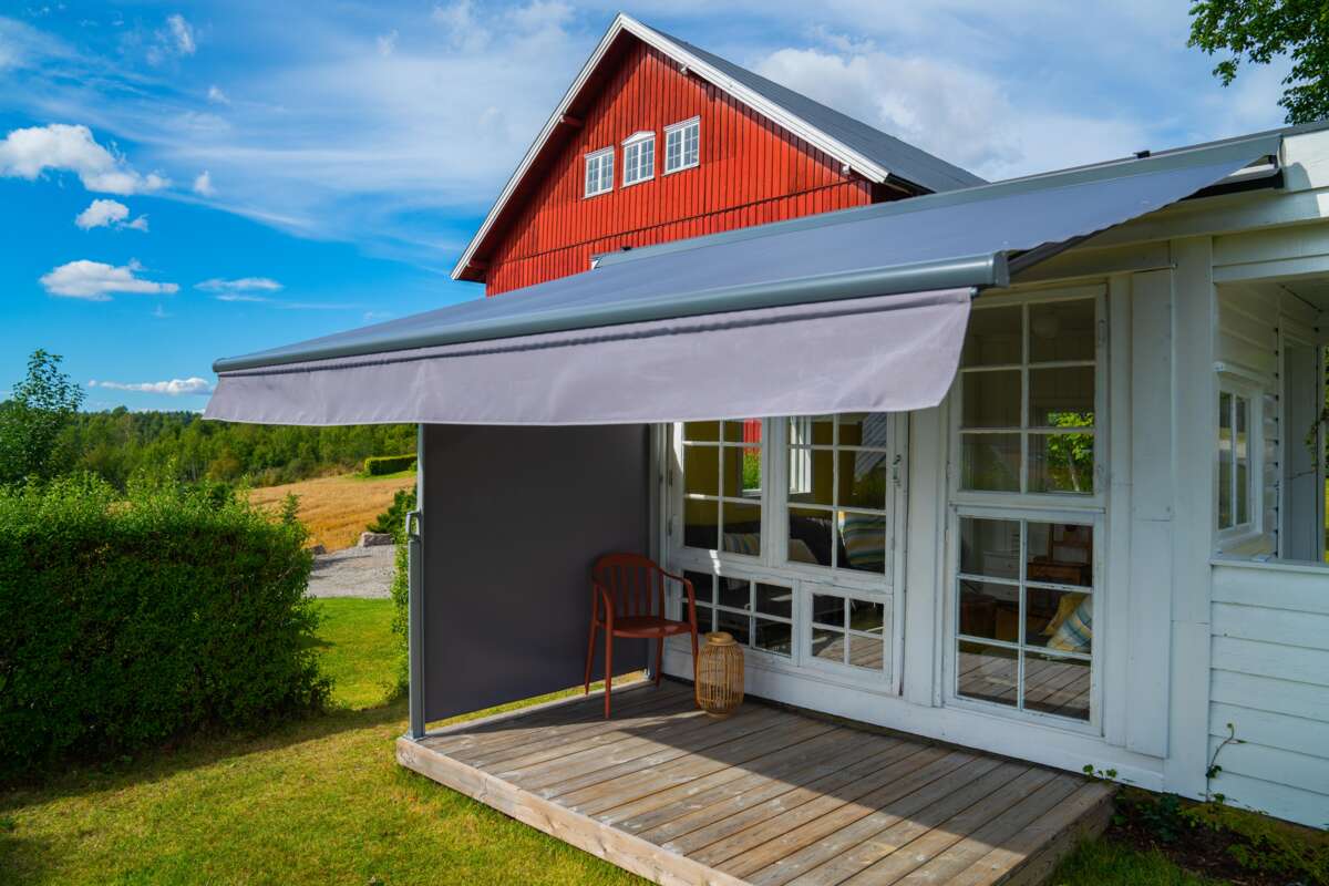 Bohem uttrekkbar semi-transperant levegg 1,6x3 meter
