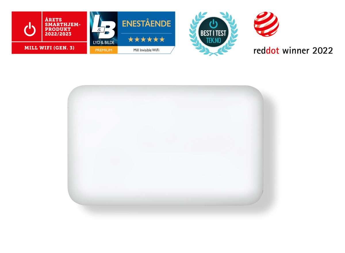 Mill Invisible WiFi Gen 3 600W panelovn