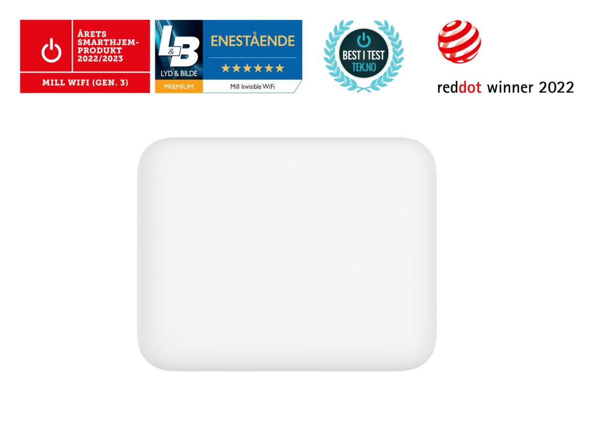 Mill Invisible WiFi Gen 3 400W panelovn