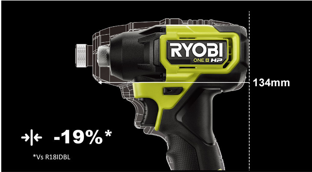 Ryobi RID18C-0 slagskrumaskin u/batteri