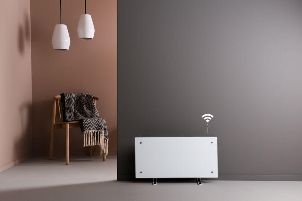 Adax Clea WiFi glass panellist panelovn