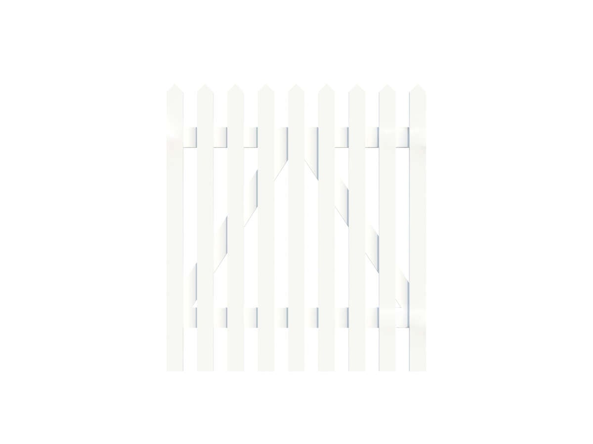Palmako Luise-10 90x100 cm hvitmalt port u/beslag