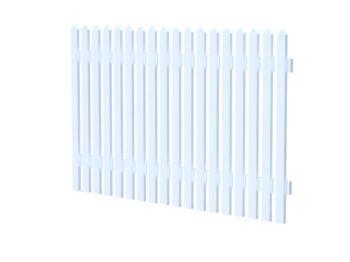 Palmako Luise 180x100 cm hvitmalt hagegjerde