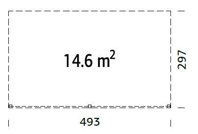 Palmako Elise pergola veggmontert