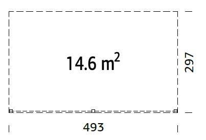 Palmako Elise pergola veggmontert