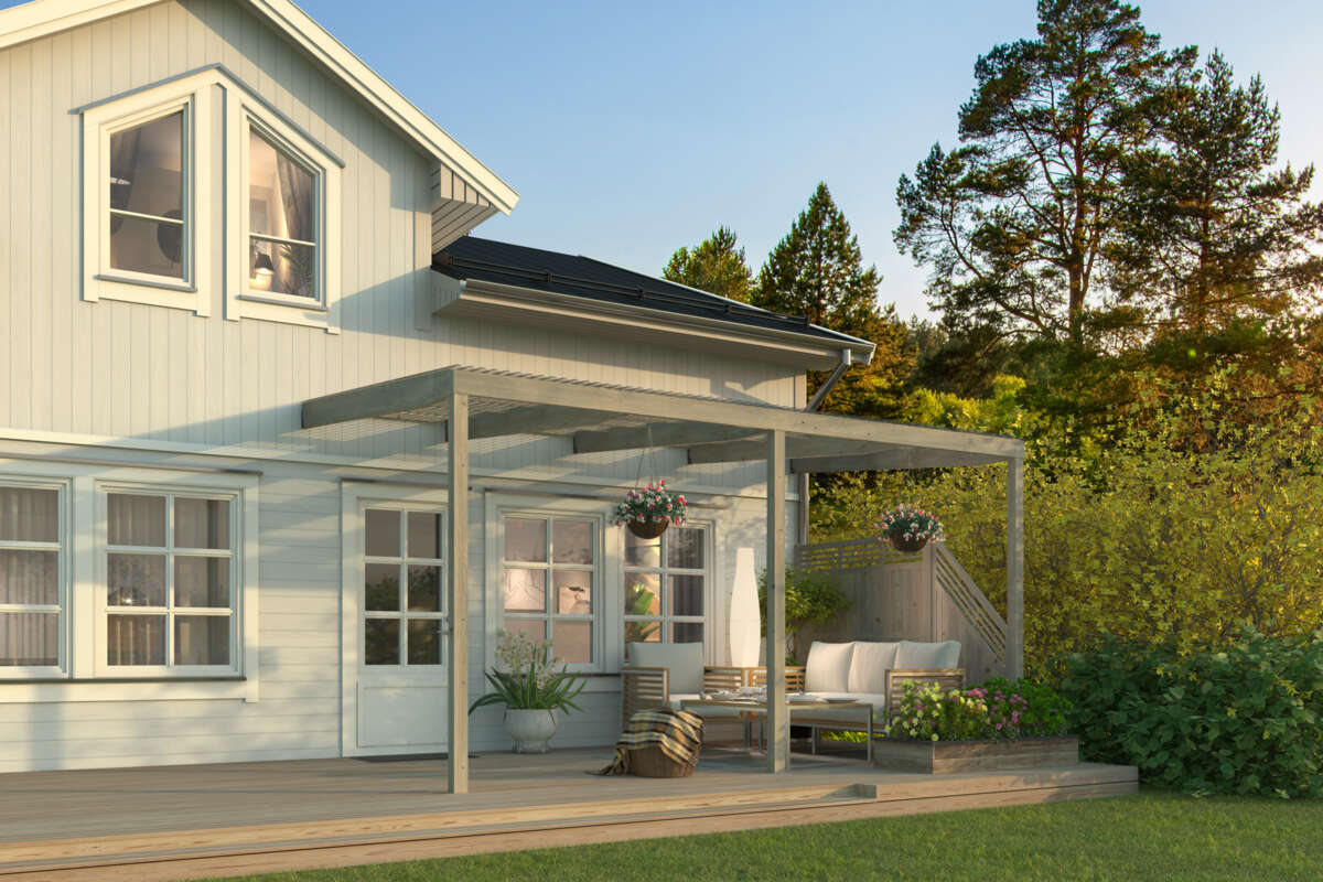 Palmako Elise pergola veggmontert