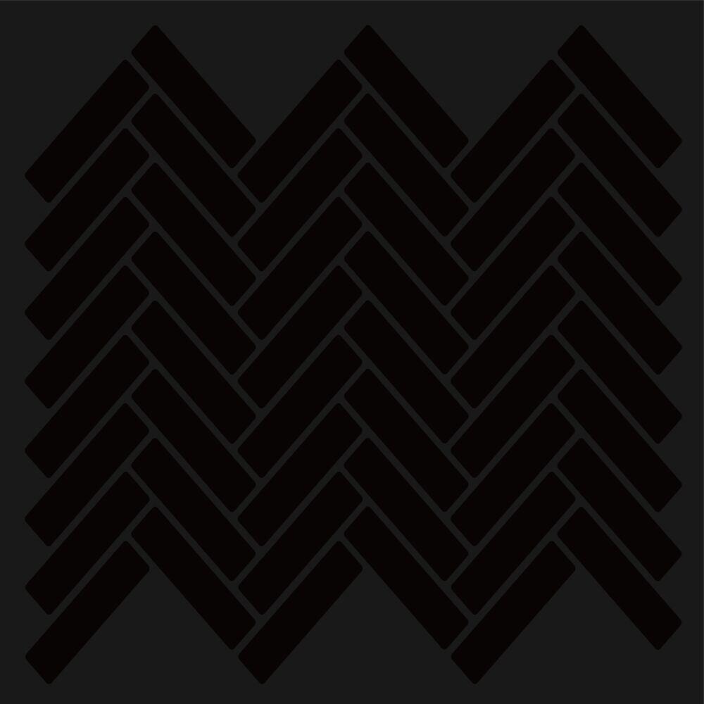 Selvklebende flis, svart V-Form 10 pk.