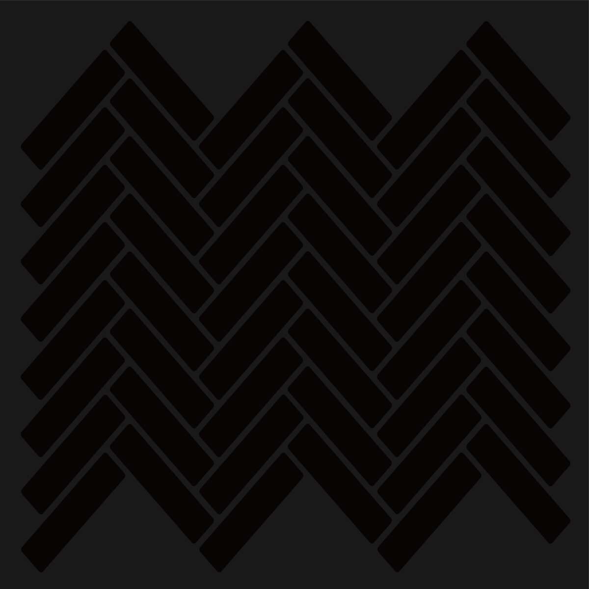 Selvklebende flis, svart V-Form 10 pk.