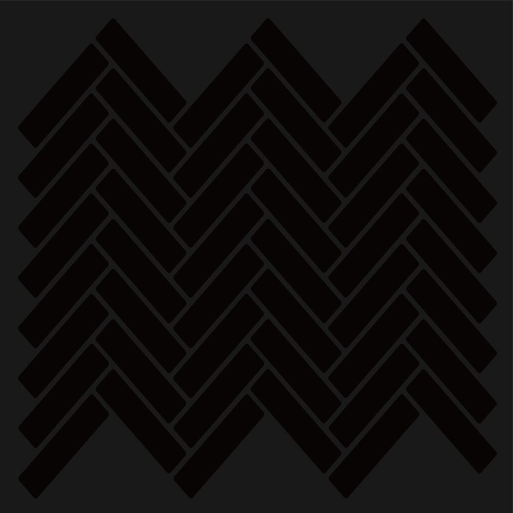 Selvklebende flis, svart V-Form 10 pk.