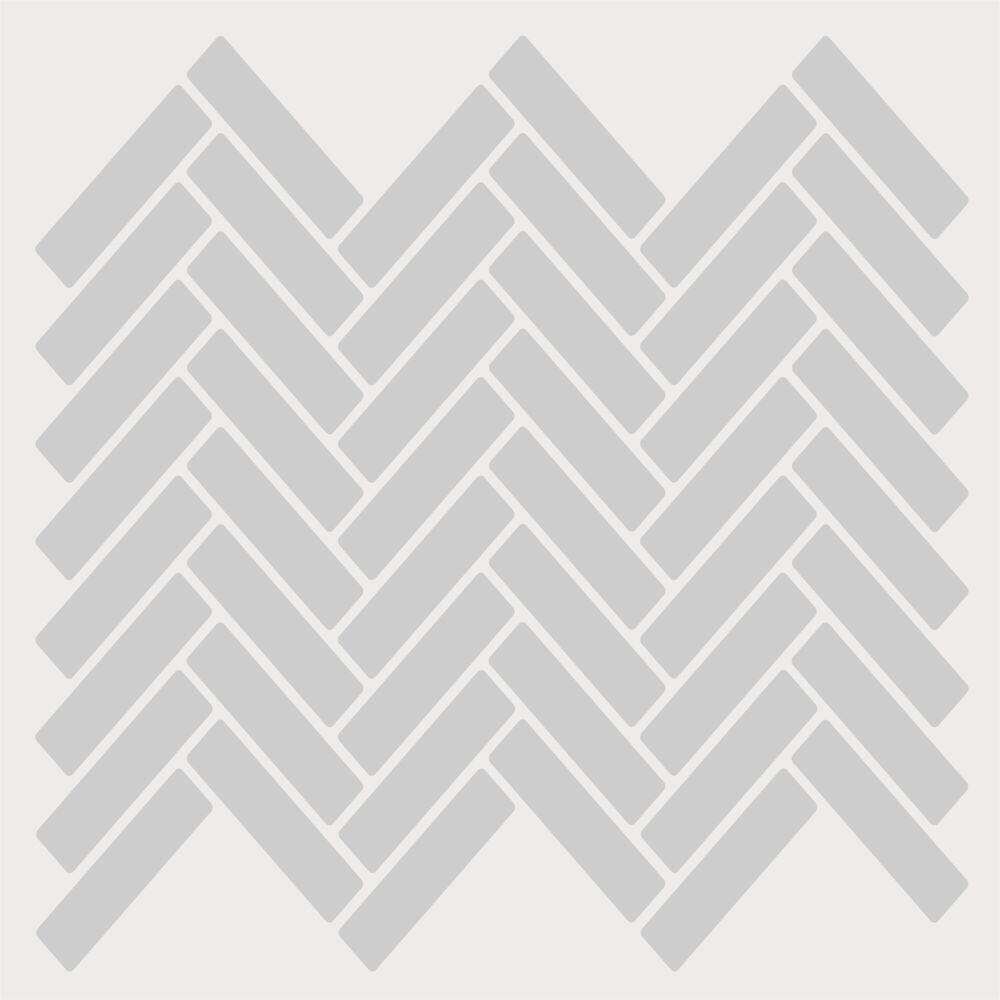 Selvklebende flis, Grå V-Form 10 pk.