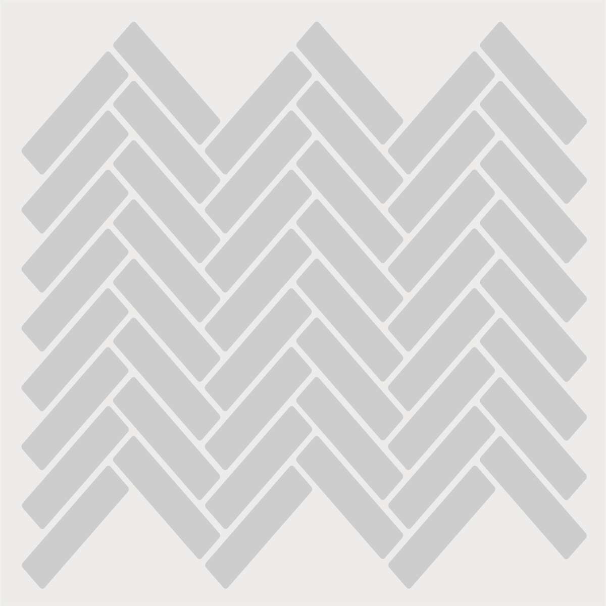 Selvklebende flis, Grå V-Form 10 pk.