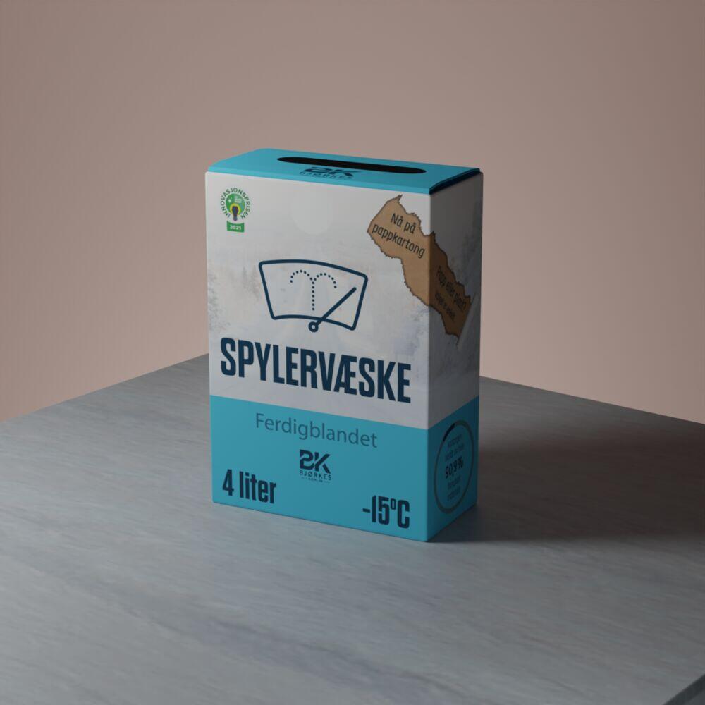 Spylervæske -15C 4liter kartong