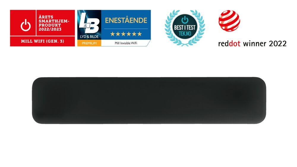 Mill Invisible WiFi Gen 3 1000W panelovn