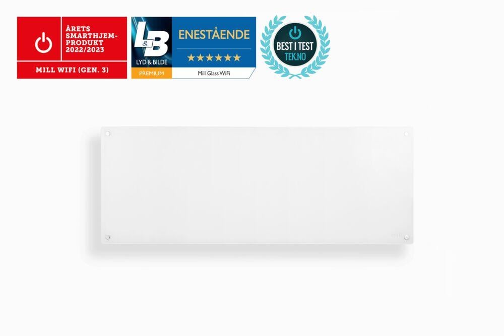 Mill Glass WiFi Gen 3 1200W panelovn