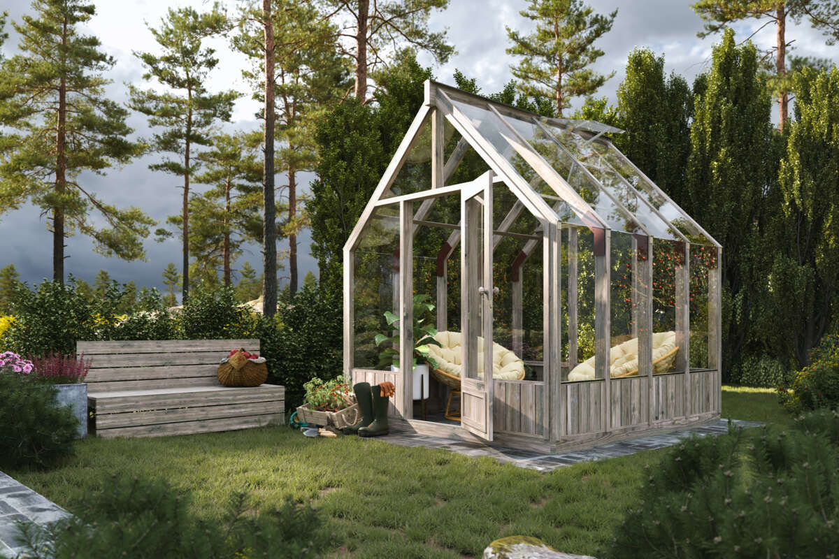 Palmako Emilia veksthus/hagestue 5,4 m²