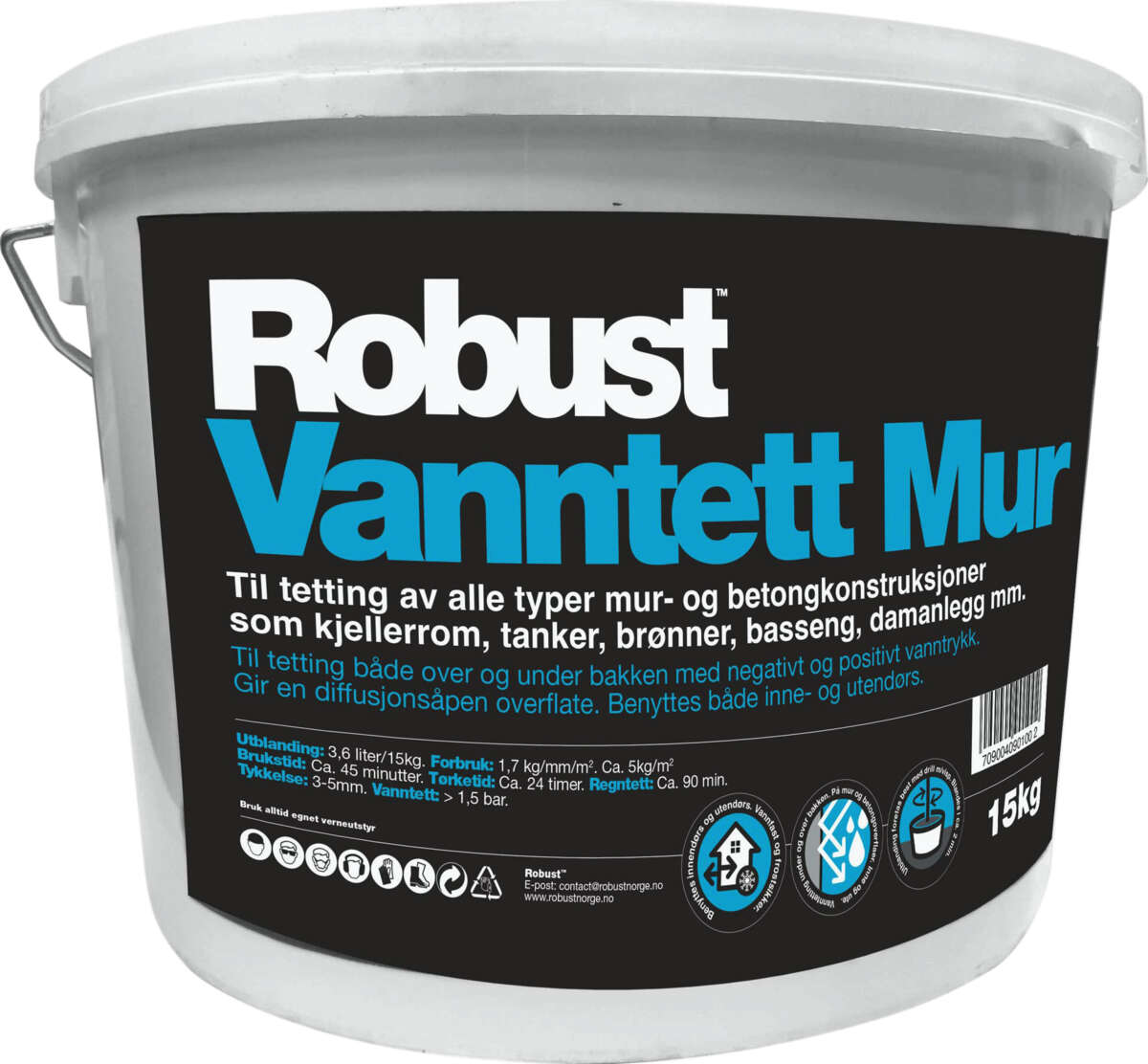 Robust Vanntett Mur