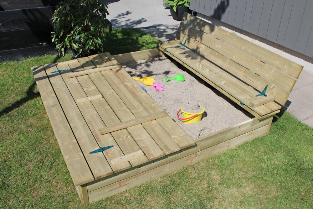 Krifon sandkasse med benklokk