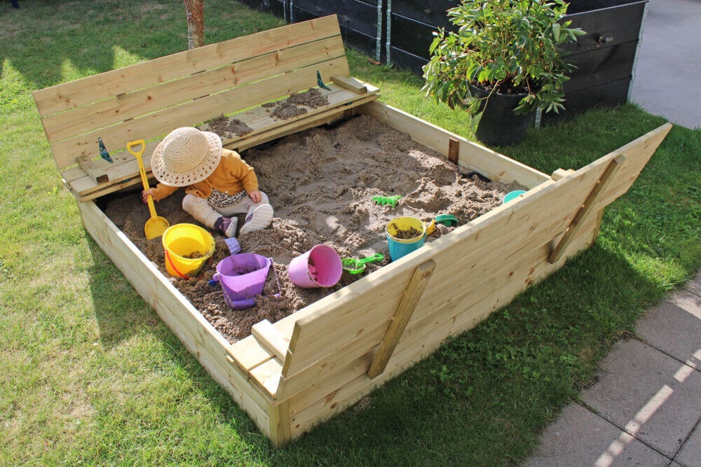 Krifon sandkasse med benklokk