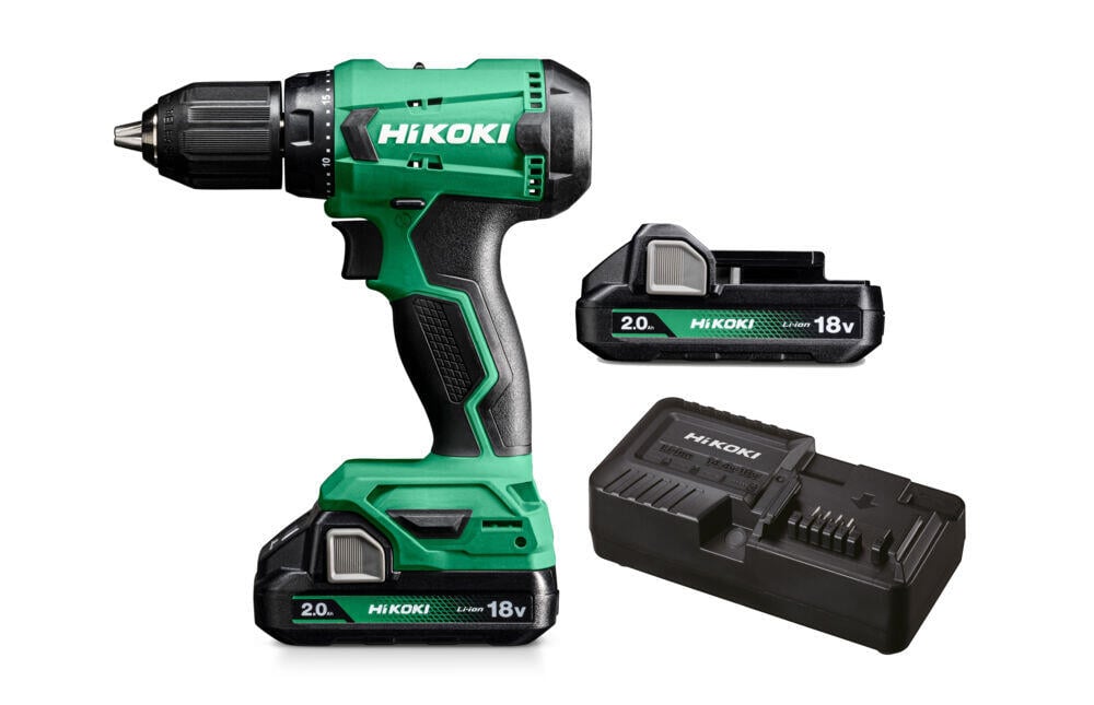 HiKOKI DS18DA drill m/2 batterier